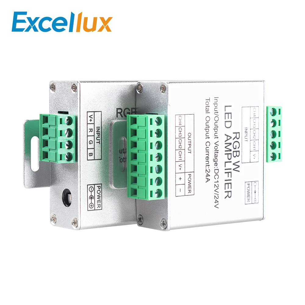 RGB/RGBW DC12-24V 24A усилитель светодиодный контроллер 4 канала Выход RGB RGBW питания со