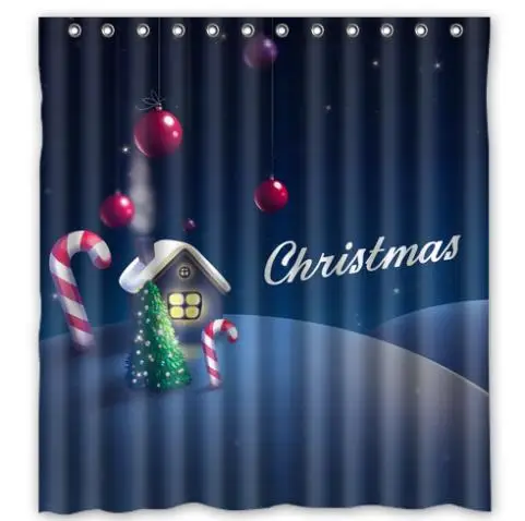 Christmas (U4895496) Santa Claus Gift Classic Stylish Modern Shower Curtain Bathroom Waterproof 66&quotx72&quot Free Shipping flag | Дом и сад