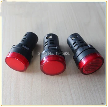 

10 Pieces 22mm mounting size led Indicator lamp red pilot lamp
