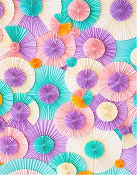 3D紙花壁パーティー写真背景の写真の背景品質ビニールベビー新生児