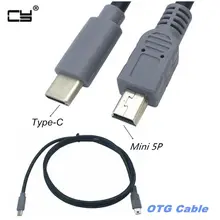 1 шт. Переходник USB Type C 3 папа Mini 5 Pin B адаптер OTG кабель передачи