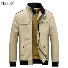TIEPUS, повседневная мужская куртка, Весенняя армейская военная куртка, мужские бархатные пальто, зимняя мужская верхняя одежда, осеннее пальто, размер M~ 4XL