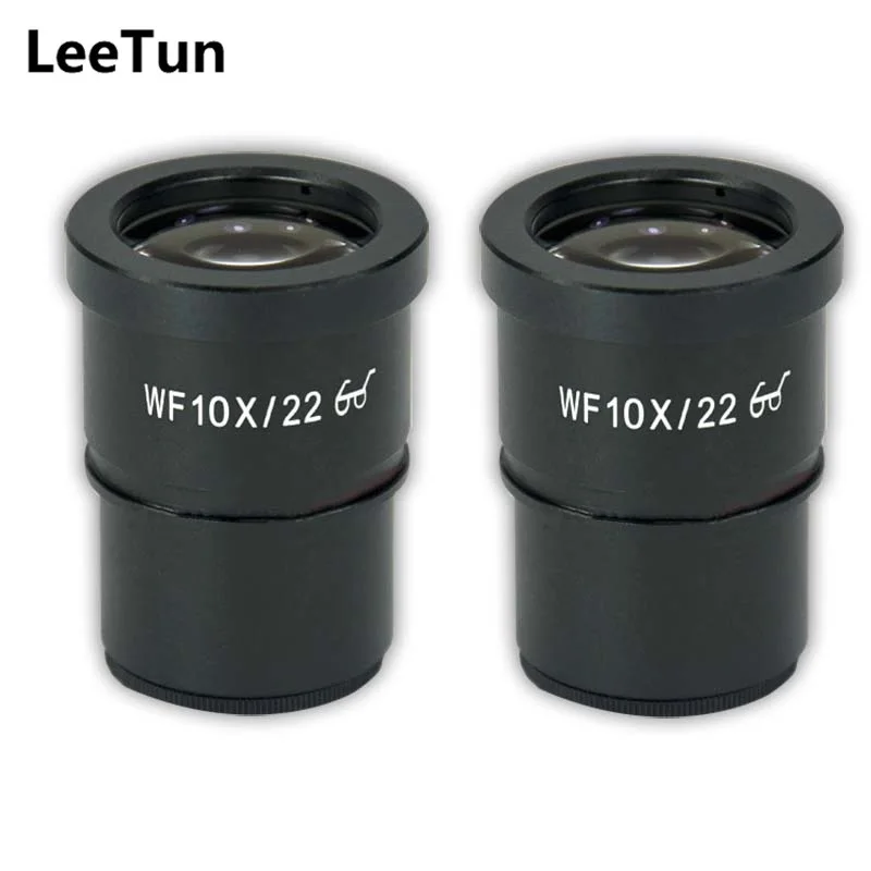 

One Pair WF10X High Eye-point Eyepiece Optical Lens for Stereo Microscope with Mount Diameter 30 mm Field of View 22 mm