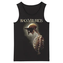 Bloodhoof черный Veil Brides Grindcore твердосплавный Deathcore Мужская Топ новое черное платье на бретелях с круглым вырезом Топы Азиатский Размеры