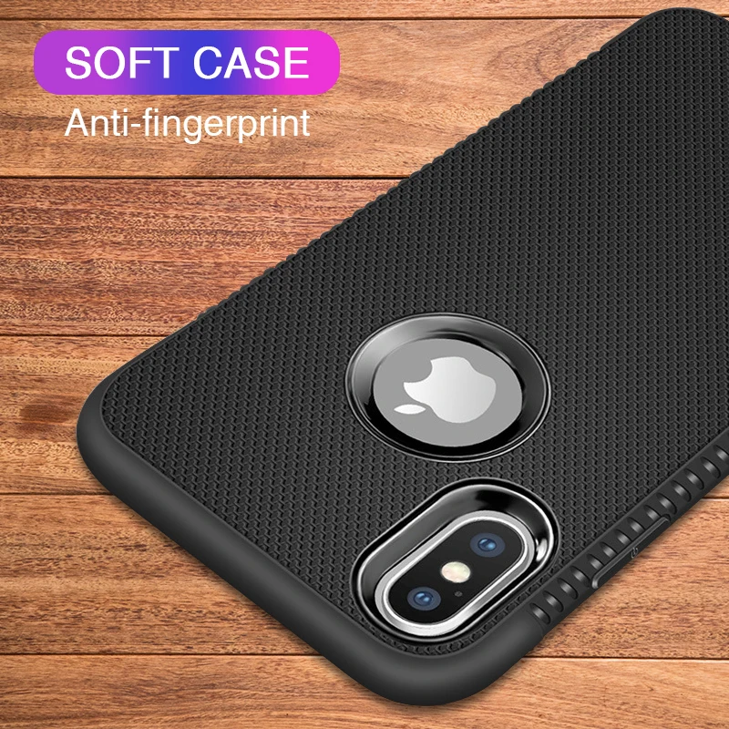 Чехлы для телефонов из углеродного волокна iPhone 7 8 6 S Plus X XR XS Max мягкий силиконовый