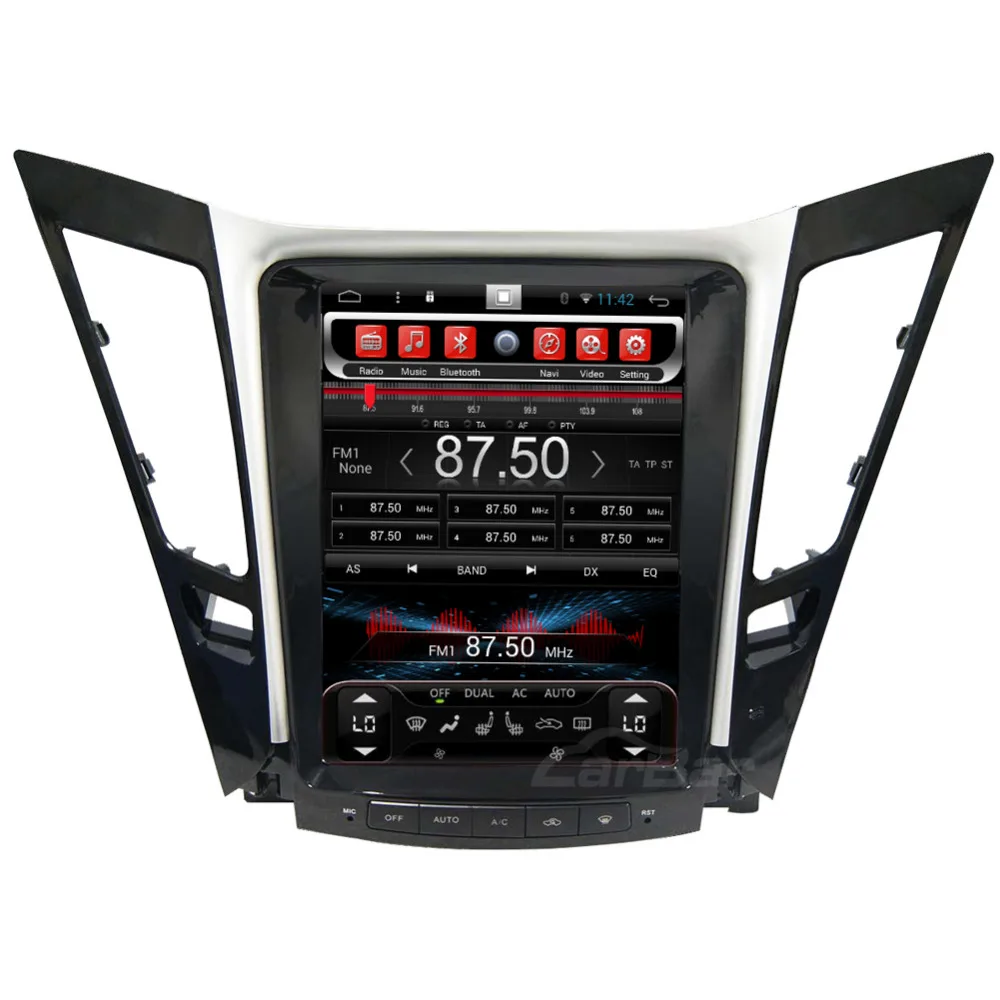 CARBAR 10," вертикальный ips экран Android автомобильный DVD gps Navi Радио стерео плеер для hyundai Sonata 2010- 2 Гб ram 32 Гб rom