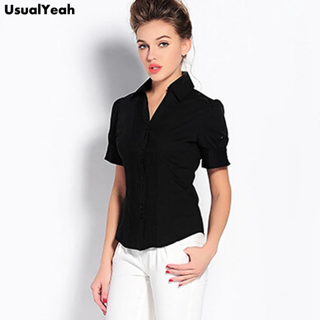 dressy black short sleeve tops