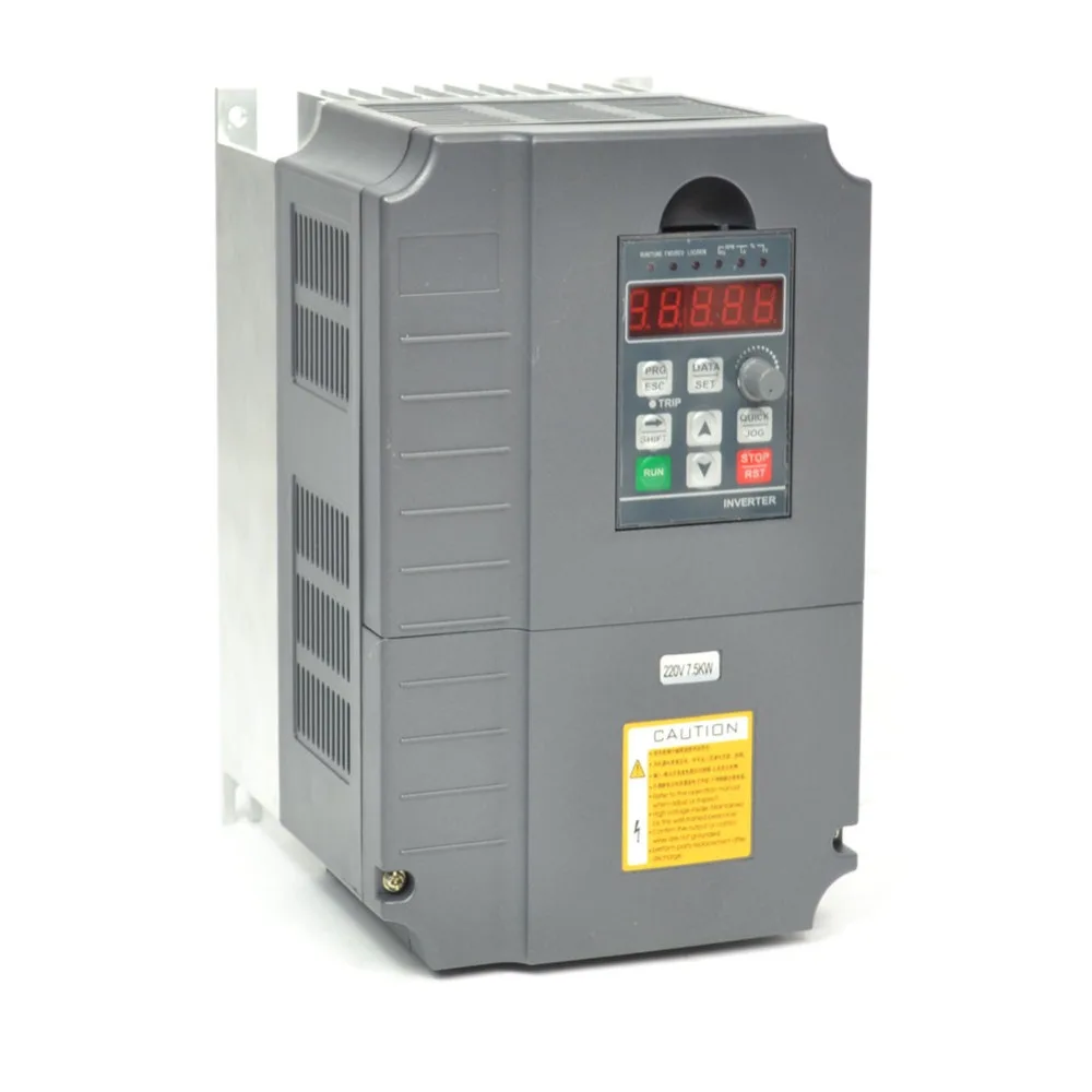 Преобразователь частоты 7.5KW vfd инвертор регулятор скорости двигателя 10HP 3 фазы 34A