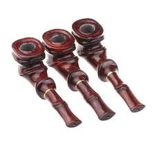 Высший сорт деревянная труба 9 мм фильтр табачная трубка серп стиль курительная трубка ручной работы трубка из черного дерева принадлежности для курения Q135