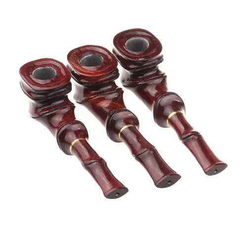

Top Grade Wooden Pipe 9mm Filter Tobacco Pipe Sickle Style Smoking Pipe Handmade Ebony Wood Pipe Smoke Accessory Q135