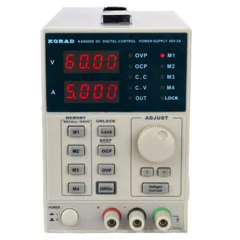 

KORAD KA6005D DC Power Supply 60V 5A 0.01V/0.001A Digital Regulated Programmable Precision Variable Regulated Power Supply