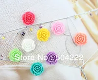 Набор из 100 шт прекрасная роза цветок полимерные Кабошоны (18 мм) декор для сотового телефона, аксессуары для волос, DIY-SZ0178 - изображение