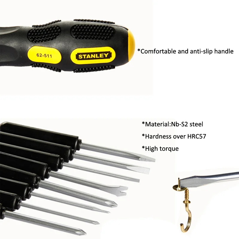 62-511-22 10pcs replaceable head combination screwdriver set des2
