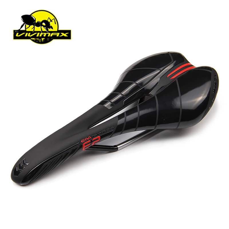 Balck Red RUBAR VIVIMAX сг-mo железнодорожных седло велосипеда МТВ Горная дорога велосипед седло гонки Велоспорт Сиденье Полые Подушки - Цвет: Balck Red