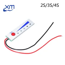 10 шт./лот, 2 S, 3 S, 4S, литий-ионная батарея, индикатор емкости, электроэнергия, светодиодный дисплей, тестер, 8,4 в, 12,6 в, 16,8 в