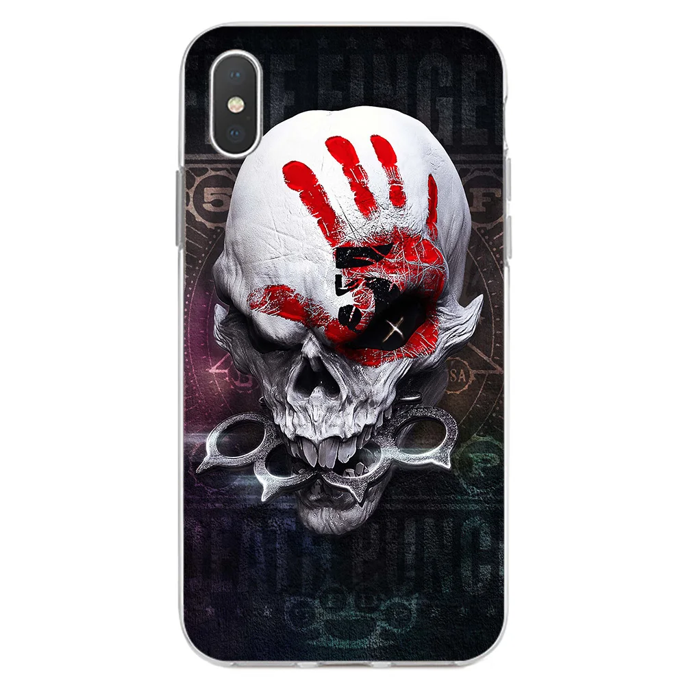 IYICAO Five Finger Death Punch FFDP Мягкий силиконовый чехол для iPhone X XR XS MAX 6 6s 7 8 Plus iPhone X iPhone 5 5S SE чехол из ТПУ - Color: 4