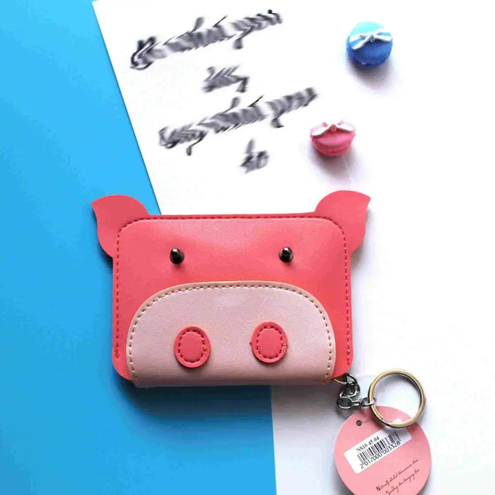 Мультфильм Медведь Портмоне «кошка» сплайсинга желатин карты сумка монета Студенческая креативная сумка для хранения животных дропшиппинг - Цвет: 9