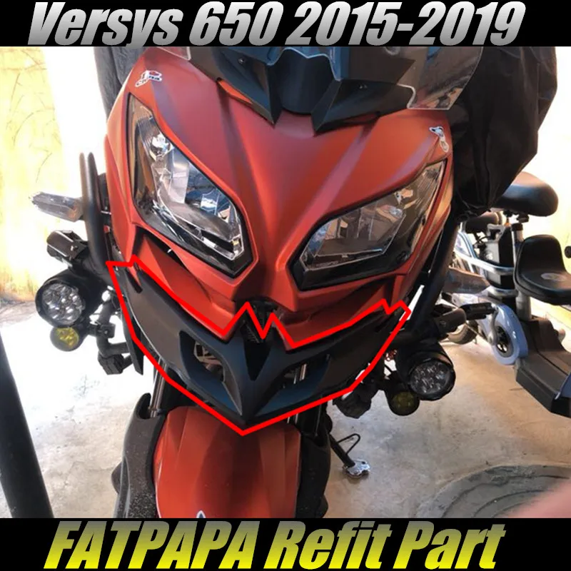 Для KAWASAKI VERSYS 650 KLE 2015-2019 аксессуары для мотоциклов фара крыло клюв ABS | Автомобили и