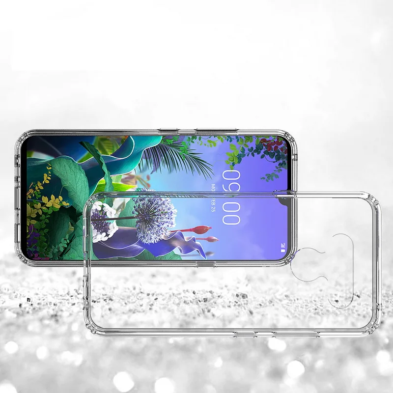 Для LG K50 чехол 6 26 ''Кристальный Гибридный Бампер Hard Acrylic Back Cover For Q60 Q 60 LGQ60