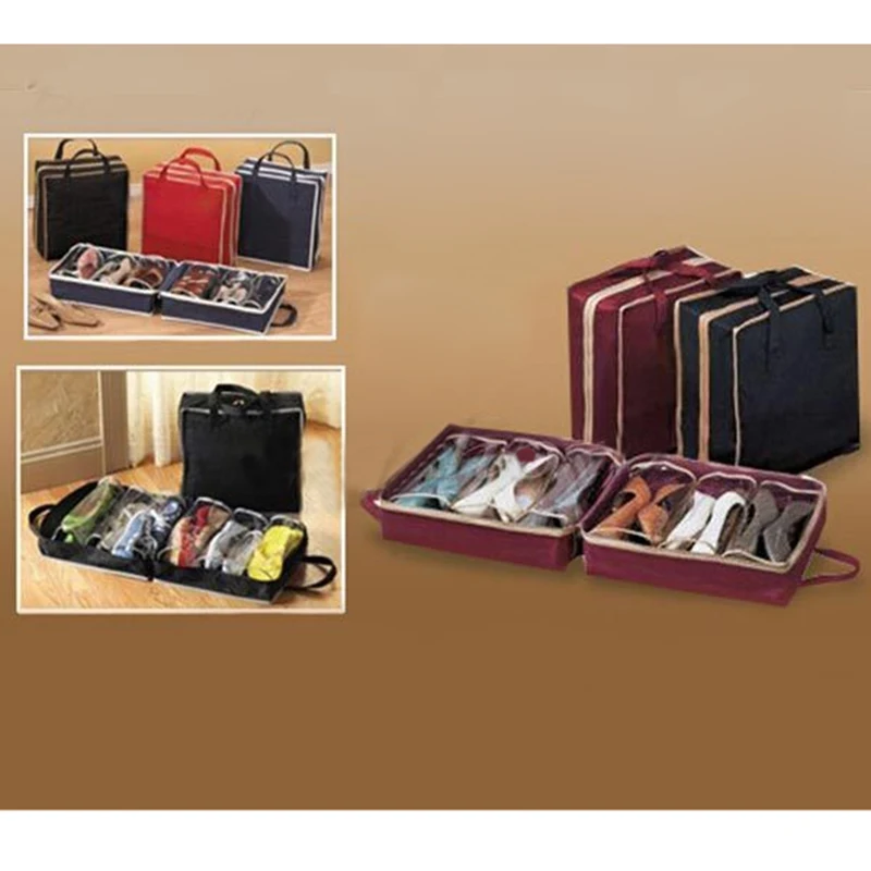 2017 Women Men Shoe Storage Bags Travel Waterproof Ventilation 2017 Women Men Shoe Storage Bags Travel Waterproof Ventilation Folding Shoes Organizer Portable Closet Box Mp211 In Bo Bins From Home
