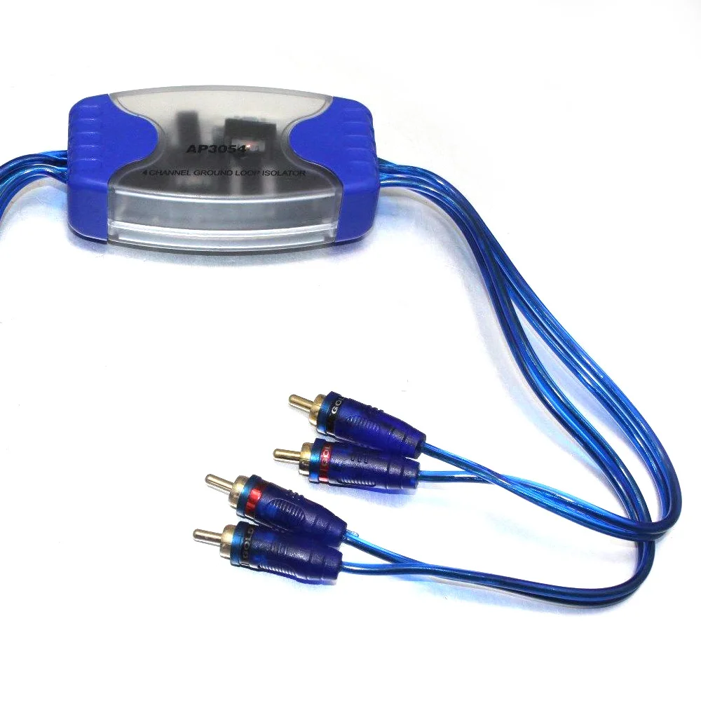 Универсальный 4 канальный кабель изолятор с входом RCA и заземлением|car universal adapter|rca