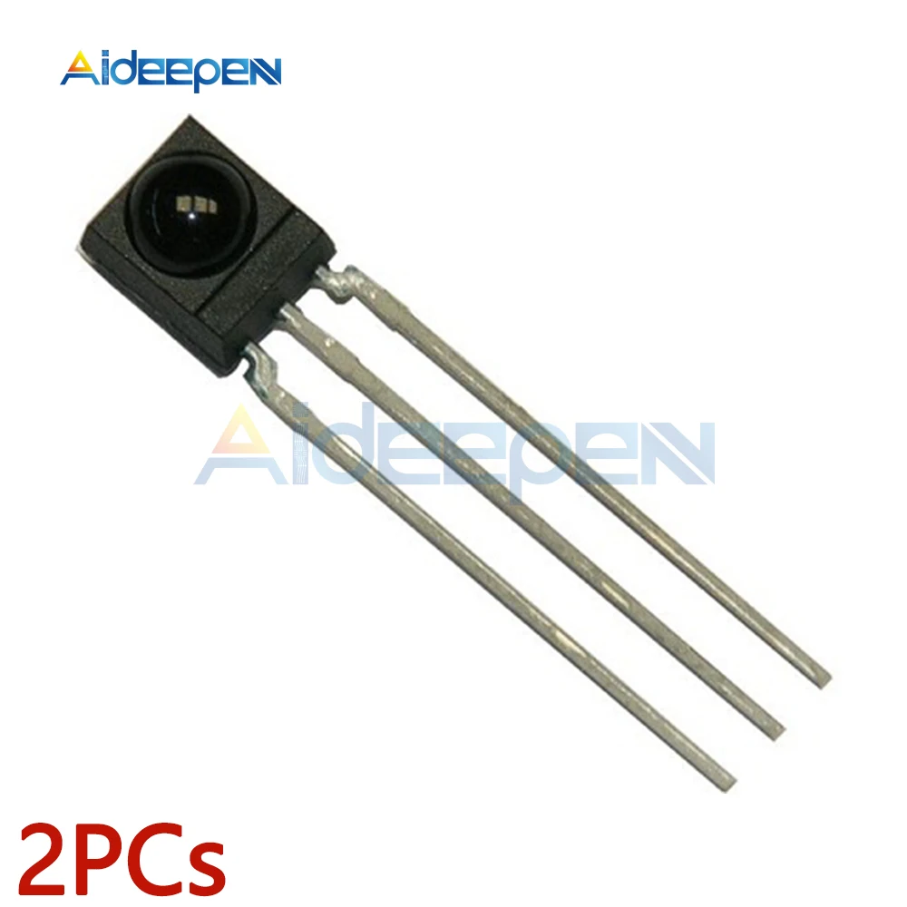 

High Quality 2PCs/lot IR Receiver 38 kHz Remote Infrared Module TSOP4838 DIP-3