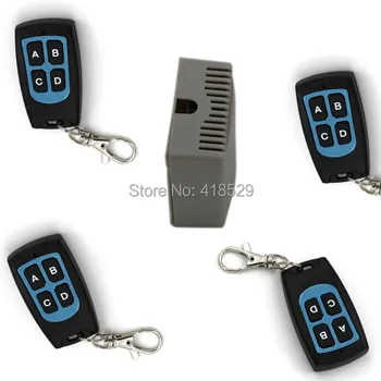 

12V 4CH wireless remote control switch, RF 150m 315MHZ remote control switch with 4 Transmitter SKU: 5027