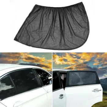 

Universal Auto Car Curtain Side Window Car Sun Shade Curtain Windshield Sunshade Shield Visor Block Black Curtains UV Protection