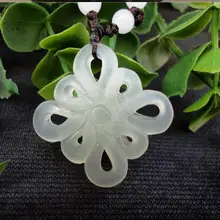 Естественный нефритовый нефрит кулон Китай Китайский узел соединительный материал для ручной работы Сделай Сам аксессуары Талия Hanfu аксессуары