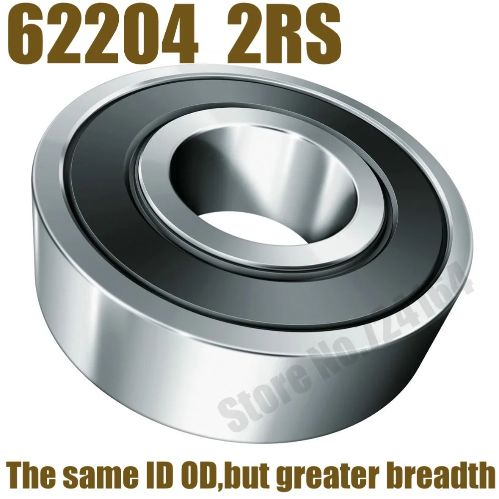 

4PCS Free Shipping Special bearings 62204 2RS 62204-2RS 20X47X18 20*47*18mm Double Shielded Deep Ball Bearings Large breadth