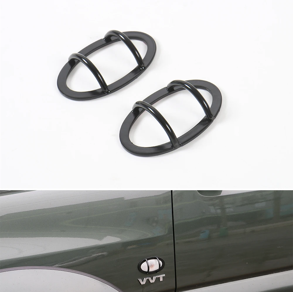 SHINEKA металлический боковой сигнал поворота в крыло свет крышка отделка анти-столкновения предохранительная сетка для освещения рамка автомобиля-Стайлинг для Suzuki Jimny 2007