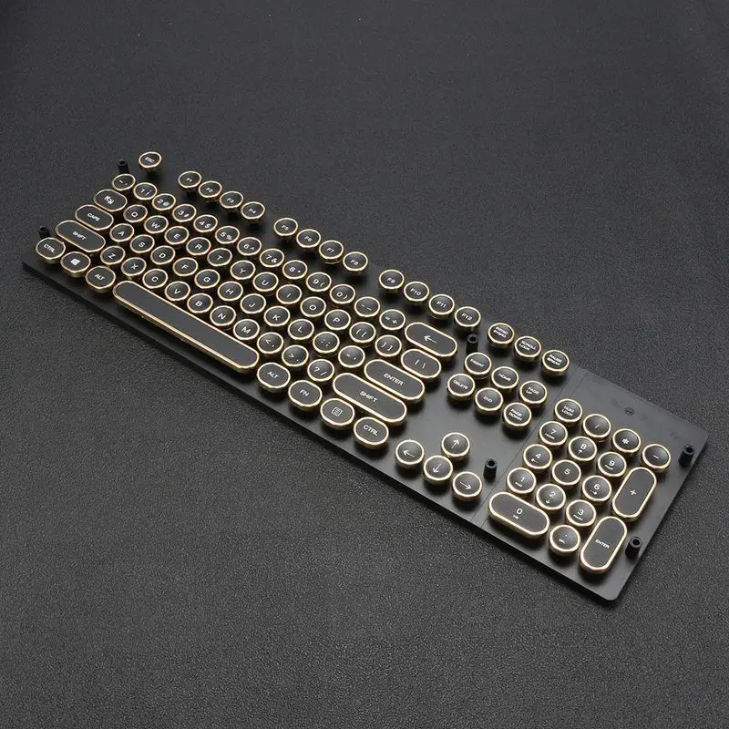 

87/104 Keycap Top Print DIY Keyboard Switch For Cherry MX Steam Punk Typewriter Mechanical Keyboard Key Cap for Computer Gamer