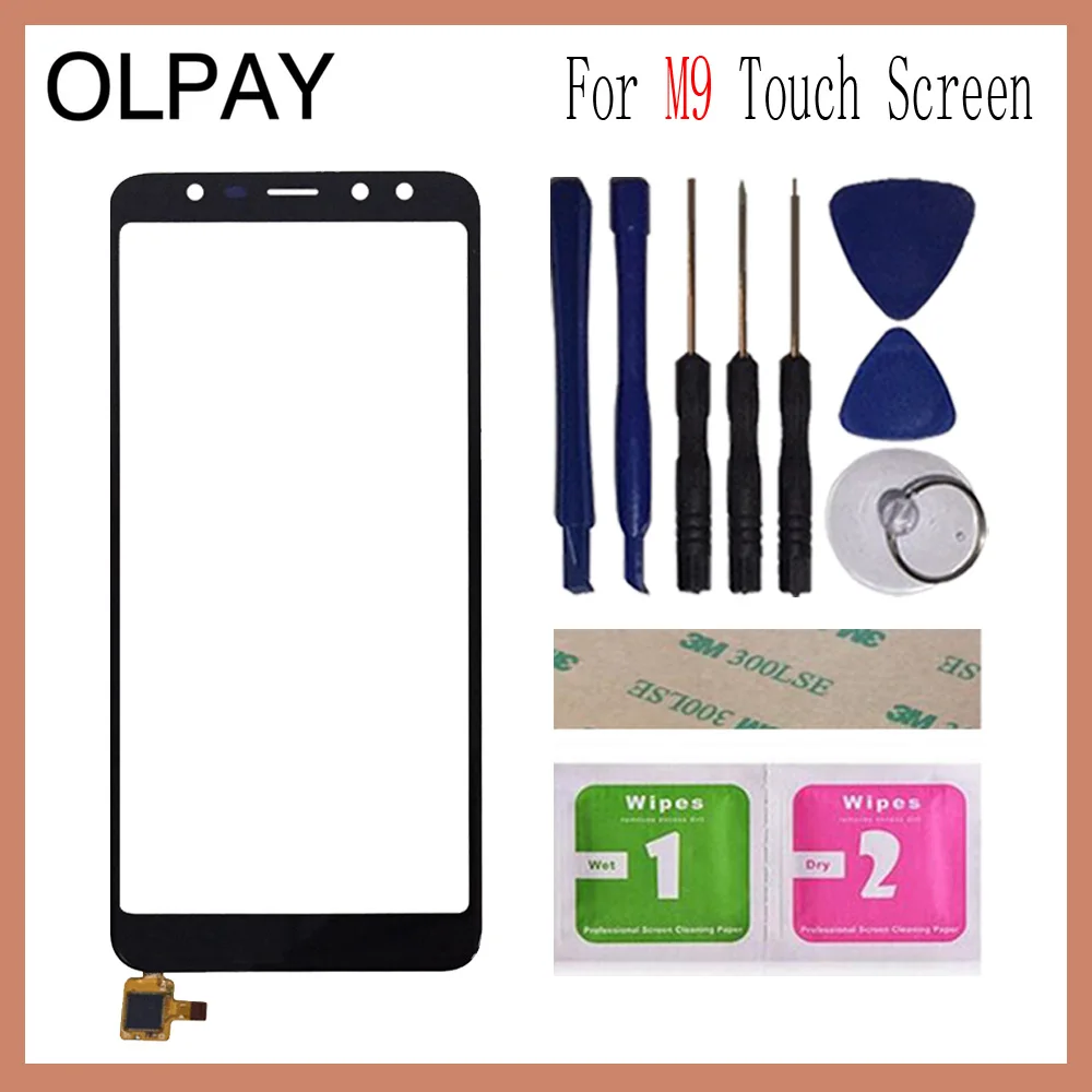 OLPAY 5 дюймов для Leagoo M9 сенсорный экран дигитайзер панель передняя внешняя