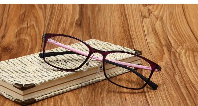Новинка TR90 гибкие очки женские оптические очки близорукость модные очки оправа Рецептурные очки оправа для очков - Цвет оправы: C5 Purple
