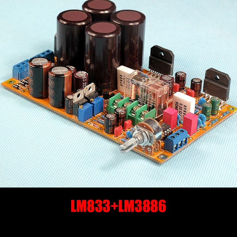 DIY amplifier board LM833 + LM3886 power amplifier board 2.0 channel