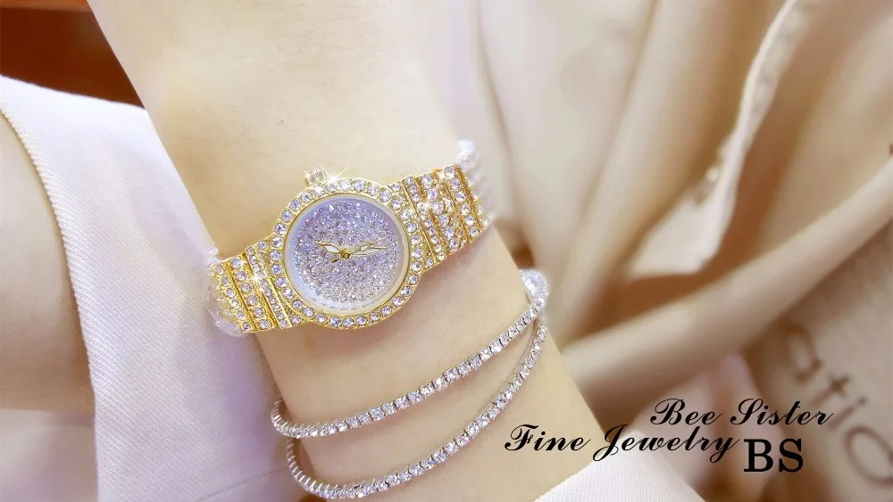 diamante pulseira relógio senhora vestido luxo jóias