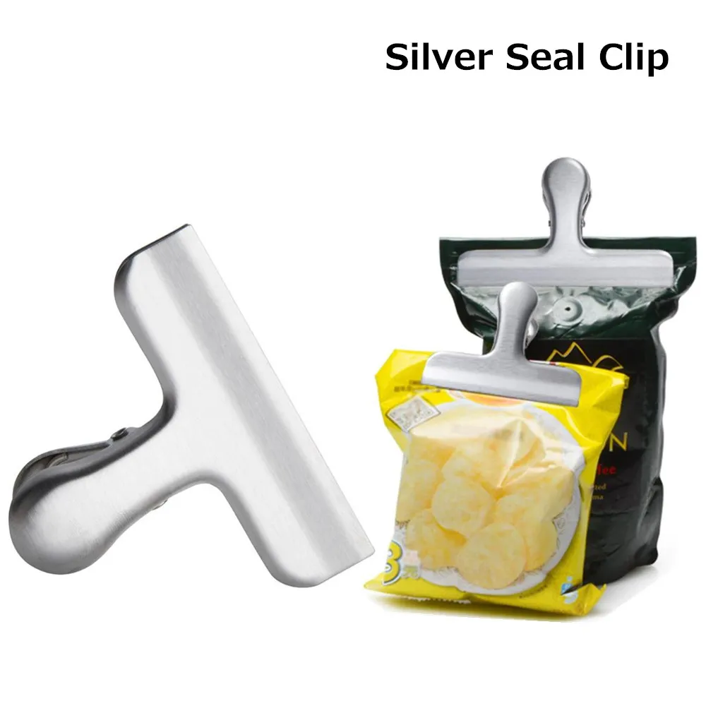 High quality Bag Clips Stainless Steel Heavy duty food seal clip Durable Air Tight Seal Grips