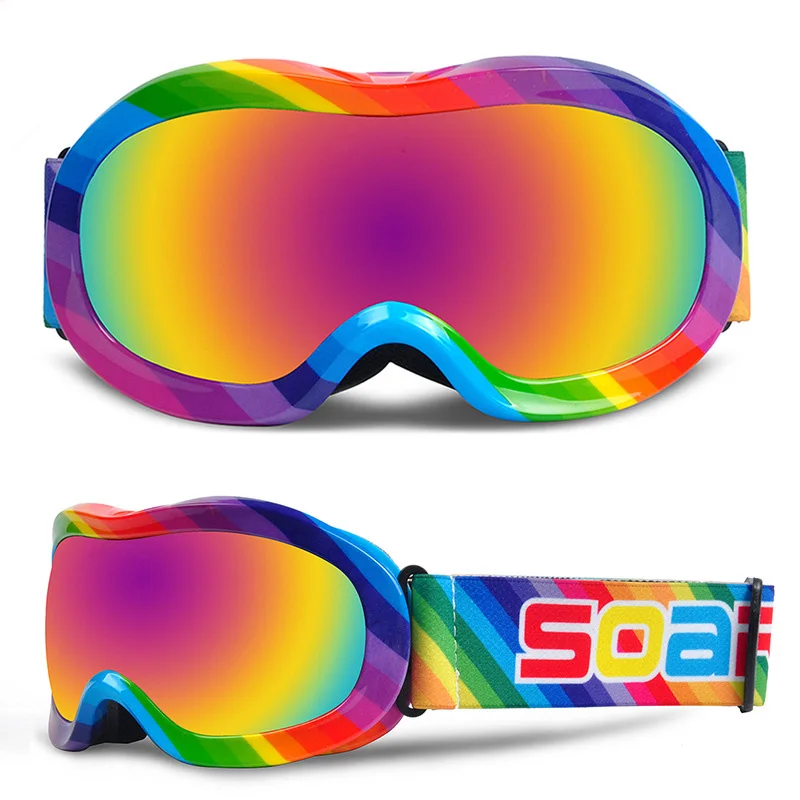 Onedoyee profesional niños gafas de esquí para niños Snowboard gafas de esquí UV400 nieve protección Anti-niebla máscara de esquí