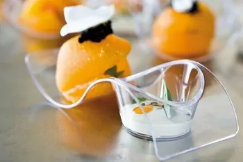 

24Pcs/Lot Disposable Hard Plastic Dessert Dish Clear Plastic Plate Dish Mini Dish Festival Wedding
