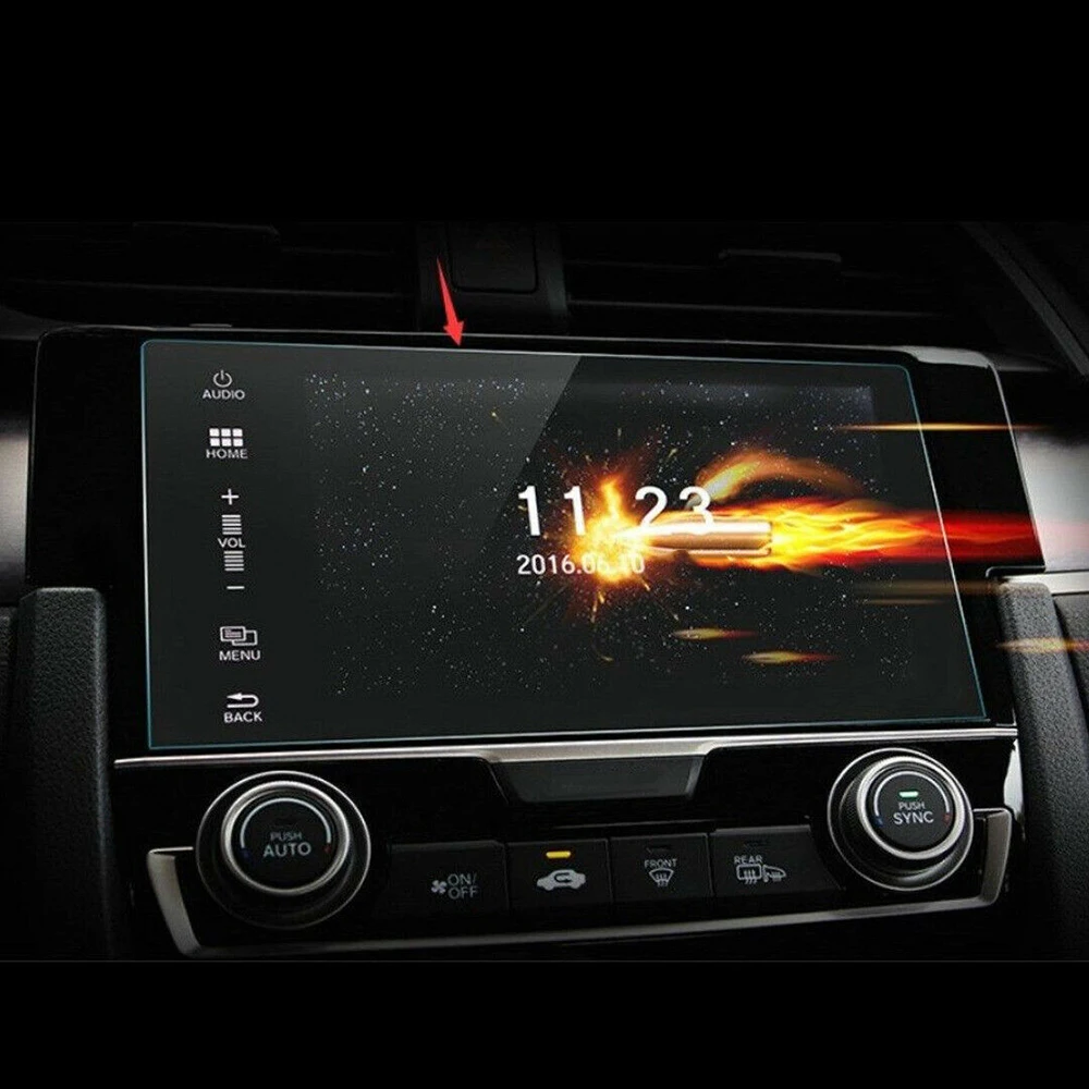  Premium Gehärtetem Glas GPS Screen Protector Passt Für 2016-2018 2017 Honda Civic Video DVD Glas Sc