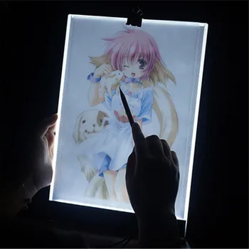 

Digitale Grafische Tablet A4 LED Kunstenaar Dunne Art Stencil Tekentafel Lichtbak Tracing Schrijven Draagbare Elektronische Tabl