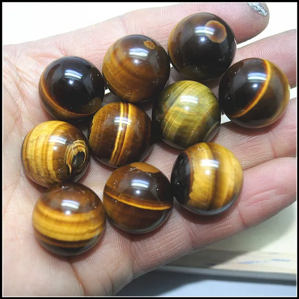 

Natural Yellow tiger eye gem stone round ball size 20mm NO HOLE good quality fashion stone decoration or display items