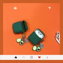 Чехол Avocado для Airpod, чехол для наушников, чехол для наушников Airpods 2 для Apple Air Pods, аксессуары, зарядная коробка, Funda Etui
