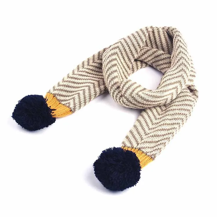 Leo anvi/Зимний шарф для детей; теплая Модная красивая бандана; повязка на голову для девочек и мальчиков; подарок; Детский шарф - Цвет: Серый