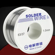 63/37 припой флюс 2.0% 45 футов Tin-100g свинцовая Оловянная проволока расплавленная канифоль ядро проволочная Катушка-M25 провод свинец для пайки