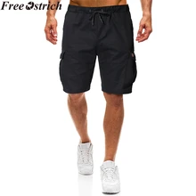 Мужские свободные карго шорты Лето Плюс Размер Ремни быстросохнущие mid-мужские плавки Модные Карманы тренировки бег пляжные спортивные шорты