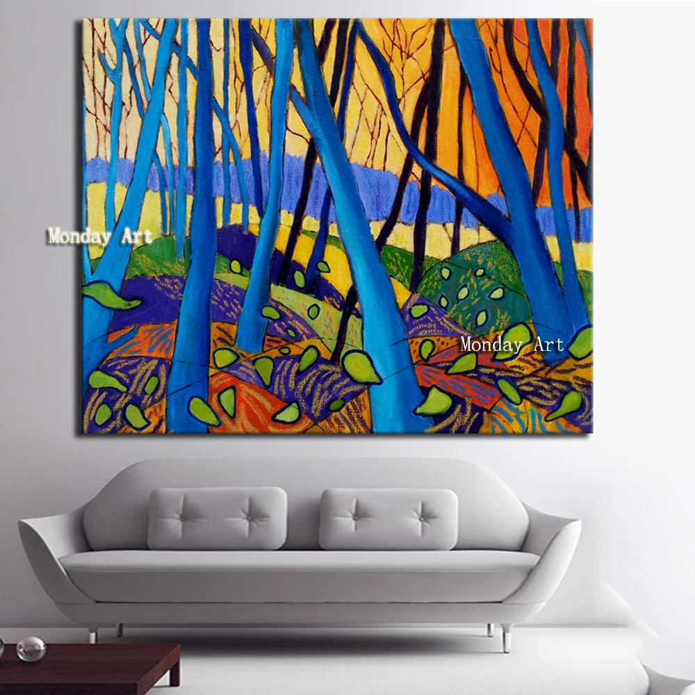 XX 2016-David-Hockney-Winter-Wood-painting-with-oil-Enormous-Sizes-Canvas-Print-Poster-For-Wall-Painting (2)