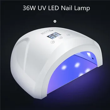 

SUN1X Automatic sensing 36W UV LED Nail Lamp For Manicure LCD Display Professional Nail Dryer For All Gels Polish Nail Art Tools