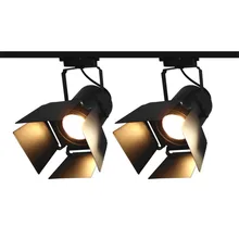 Thrisdar 45 Вт Ретро промышленный светодиодный светильник для трека, креативный светильник для ресторана, кофейни, магазина одежды, четырехлистный Трековый светильник