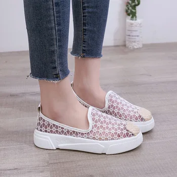 

Women Flats Summer Women Genuine Leather Shoes With Low Heels Slip On Casual Flat Shoes Women